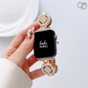 No more basic vibes. Step up your babe game with our premium Babe Bands to elevate your style.   Upgrade your Apple Watch with our Premium Crystal Embellished Stainless Steel O-Chain Apple Watch Band.  Indulge in the luxury look and feel of our Apple Watch band, crafted from high-quality stainless steel in an elegant o-chain style, with shining faux diamond embellished band and cover.