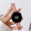 No more basic vibes. Step up your babe game with our premium Babe Bands to elevate your style.   Upgrade your Samsung Galaxy Watch with our Premium Resin Classic Style Samsung Galaxy Watch Band.  Indulge in the luxury look and feel of our Samsung Galaxy Watch band, crafted from high-quality resin in a classic watch band style.