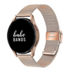 Upgrade your Samsung Galaxy Watch with our Premium Stainless Steel Mesh Chain Samsung Galaxy Watch Band.  Indulge in the luxury look and feel of our Samsung Galaxy Watch band, crafted from high-quality stainless steel in a smooth and classic mini chain link style with magnetic closure.