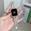 No more basic vibes. Step up your babe game with our premium Babe Bands to elevate your style.    Upgrade your Apple Watch with our Premium Crystal Braided Chain Stainless Steel Band + Crystal Case set.  Indulge in the luxury look and feel of our Apple Watch band, crafted from high-quality stainless steel in an elegant chunky chain style embellished with faux diamonds. 