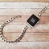 No more basic vibes. Step up your babe game with our premium Babe Bands to elevate your style.    Upgrade your Apple Watch with our Premium Double Wrap Stainless Steel Bracelet Apple Watch Band.  Indulge in the luxury look and feel of our Apple Watch band, crafted from high-quality stainless steel in gorgeous chunky chain band that double wraps into an bracelet for added style.