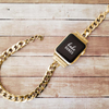No more basic vibes. Step up your babe game with our premium Babe Bands to elevate your style.    Upgrade your Apple Watch with our Premium Double Wrap Stainless Steel Bracelet Apple Watch Band.  Indulge in the luxury look and feel of our Apple Watch band, crafted from high-quality stainless steel in gorgeous chunky chain band that double wraps into an bracelet for added style.