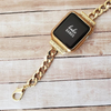 No more basic vibes. Step up your babe game with our premium Babe Bands to elevate your style.    Upgrade your Apple Watch with our Premium Double Wrap Stainless Steel Bracelet Apple Watch Band.  Indulge in the luxury look and feel of our Apple Watch band, crafted from high-quality stainless steel in gorgeous chunky chain band that double wraps into an bracelet for added style.