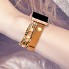No more basic vibes. Step up your babe game with our premium Babe Bands to elevate your style.   Upgrade your Apple Watch with our Premium Leather Strap Triple Beaded Bracelet Apple Watch Band.  Indulge in the luxury look and feel of our Apple Watch band, crafted from high-quality stainless steel in an elegant chunky double chain style. 