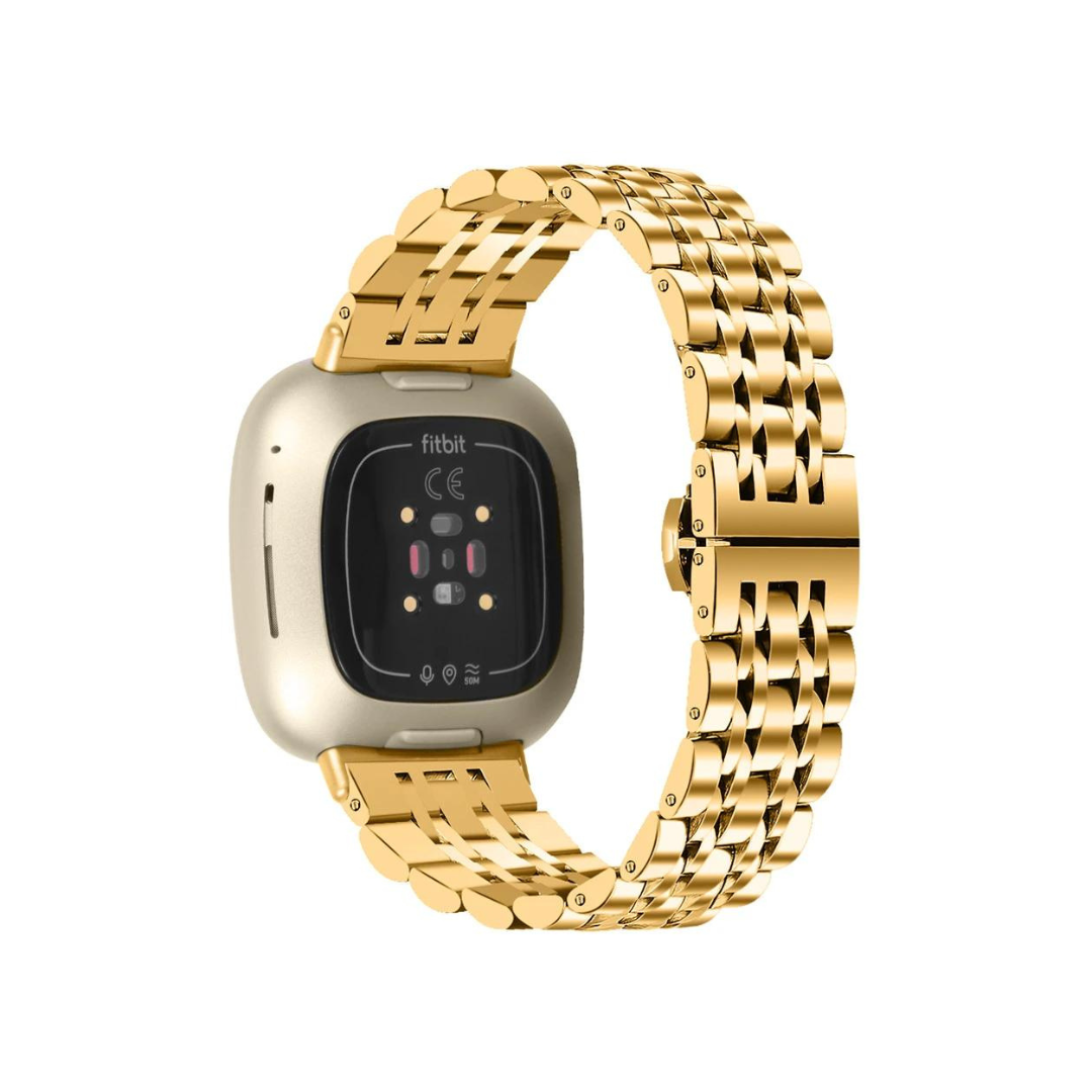 No more basic vibes. Step up your babe game with our premium Babe Bands to elevate your style.     Upgrade your Fitbit Versa or Fitbit Sense with our Premium Classic Style Metal Fitbit Versa/Sense Band.  Indulge in the luxury look and feel of our Fitbit Charge band, crafted from high-quality stainless steel in gorgeous classic metal band style that will go with everything.