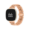 No more basic vibes. Step up your babe game with our premium Babe Bands to elevate your style.     Upgrade your Fitbit Versa or Fitbit Sense with our Premium Classic Style Metal Fitbit Versa/Sense Band.  Indulge in the luxury look and feel of our Fitbit Charge band, crafted from high-quality stainless steel in gorgeous classic metal band style that will go with everything.