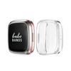 No more basic vibes. Step up your babe game with our premium Babe Bands Case to elevate your Fitbit style.    Upgrade your Fitbit Versa or Fitbit Sense with our Premium Flexible Fitbit Versa/Sense Case with Screen Protector.  Indulge in the luxury look of our Fitbit case, crafted from high-quality materials including a durable, flexible and scratch-resistant TPU with a touch-sensitive screen protector.