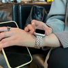 No more basic vibes. Step up your babe game with our premium Babe Bands to elevate your style.   Upgrade your Apple Watch with our Premium Stainless Steel Braided Classic Style Apple Watch Band.  Indulge in the luxury look and feel of our Apple Watch band, crafted from high-quality stainless steel in a classic band style with a gorgeous braided detail.