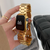 No more basic vibes. Step up your babe game with our premium Babe Bands to elevate your style.     Upgrade your Apple Watch with our Premium Stainless Steel Classic Style Apple Watch Band.  Indulge in the luxury look and feel of our Apple Watch band, crafted from high-quality stainless steel in a classic link band style. 