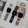 No more basic vibes. Step up your babe game with our premium Babe Bands to elevate your style.     Upgrade your Apple Watch with our Premium Stainless Steel Classic Style Apple Watch Band.  Indulge in the luxury look and feel of our Apple Watch band, crafted from high-quality stainless steel in a classic link band style. 