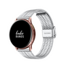 No more basic vibes. Step up your babe game with our premium Babe Bands to elevate your style.  Upgrade your Samsung Galaxy Watch with our Premium Stainless Steel Classic Style Triple Stripe Samsung Galaxy Watch Band. Indulge in the luxury look and feel of our Samsung Galaxy Watch band, crafted from high-quality stainless steel in a classic link style with a triple stripe contrast line detail.