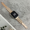 No more basic vibes. Step up your babe game with our premium Babe Bands to elevate your style.     Upgrade your Apple Watch with our Premium Stainless Steel Crystal Embellished Leaf Apple Watch Band.  Indulge in the luxury look and feel of our Apple Watch band, crafted from high-quality stainless steel in an elegant leaf design embellished with crystals for added style.