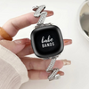 No more basic vibes. Step up your babe game with our premium Babe Bands to elevate your style.   Upgrade your Fitbit Versa or Fitbit Sense with our Premium Stainless Steel Diamond Zig Zag Fitbit Versa/Sense Band.  Indulge in the luxury look and feel of our Fitbit band, crafted from high-quality stainless steel band in a unique zig zag shape embellished with sparkling rhinestones for added style.