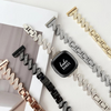 No more basic vibes. Step up your babe game with our premium Babe Bands to elevate your style.   Upgrade your Fitbit Versa or Fitbit Sense with our Premium Stainless Steel Diamond Zig Zag Fitbit Versa/Sense Band.  Indulge in the luxury look and feel of our Fitbit band, crafted from high-quality stainless steel band in a unique zig zag shape embellished with sparkling rhinestones for added style.
