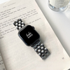 No more basic vibes. Step up your babe game with our premium Babe Bands to elevate your style.    Upgrade your Apple Watch with our Premium Stainless Steel Open Weave Link Apple Watch Band.  Indulge in the luxury look and feel of our Apple Watch band, crafted from high-quality stainless steel in gorgeous elongated checkered open weave style.