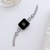Babe Bands Premium Stainless Steel and Resin Dainty O-Chain Apple Watch Band.