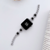 Babe Bands Premium Stainless Steel and Resin Dainty O-Chain Apple Watch Band.
