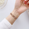 Babe Bands Premium Stainless Steel and Resin Dainty O-Chain Apple Watch Band.