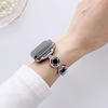 Babe Bands Premium Stainless Steel and Resin Dainty O-Chain Apple Watch Band.