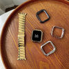 No more basic vibes. Step up your babe game with our premium Babe Bands to elevate your style.   Upgrade your Apple Watch with our Premium Zig Zag Classic Style Stainless Steel Band and Case Apple Watch Band + Case Set.  Indulge in the luxury look and feel of our Apple Watch band, crafted from high-quality stainless steel in a classic band style with matte + shiny contrasting zig zag design.