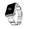 No more basic vibes. Step up your babe game with our premium Babe Bands to elevate your style.   Upgrade your Apple Watch with our Premium Crystal Embellished Oval Link Apple Watch Band.  Indulge in the luxury look and feel of our Apple Watch band, crafted from high-quality stainless steel in a stylish rounded rectangle link embellished with faux diamonds.