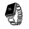 No more basic vibes. Step up your babe game with our premium Babe Bands to elevate your style.   Upgrade your Apple Watch with our Premium Crystal Embellished Oval Link Apple Watch Band.  Indulge in the luxury look and feel of our Apple Watch band, crafted from high-quality stainless steel in a stylish rounded rectangle link embellished with faux diamonds.