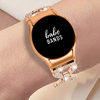 No more basic vibes. Step up your babe game with our premium Babe Bands to elevate your style.   Upgrade your Samsung Galaxy Watch with our Premium Crystal Embellished O-Chain Band Samsung Galaxy Watch Band.  Indulge in the luxury look and feel of our Samsung Galaxy Watch band, crafted from high-quality stainless steel in an elegant o-chain style, with shining faux diamond embellishments. 