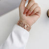No more basic vibes. Step up your babe game with our premium Babe Bands to elevate your style.    Upgrade your Apple Watch with our Premium Double Basket Weave Stainless Steel Apple Watch Band.  Indulge in the luxury look and feel of our Apple Watch band, crafted from high-quality stainless steel in gorgeous classic metal band style in an elegant double basket weave style.