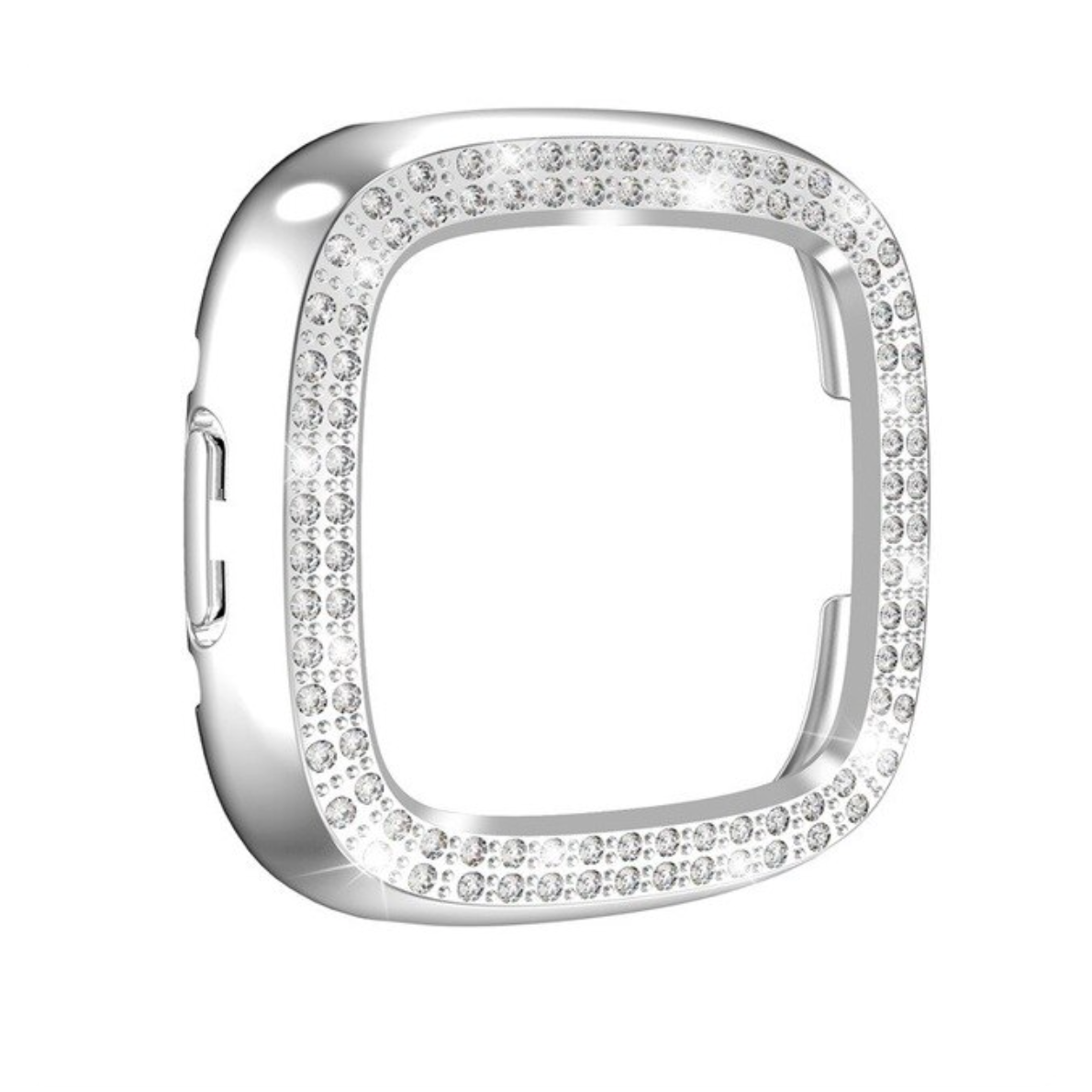 No more basic vibes. Step up your babe game with our premium Babe Bands Case to elevate your Apple Watch style.    Upgrade your Fitbit Versa 4 or Sense 2 with our Premium Double Row Rhinestone Fitbit Case.  Indulge in the luxury look of our Fitbit case, crafted from high-quality materials including a durable Polycarbonate case and sparkling double row faux diamond border.