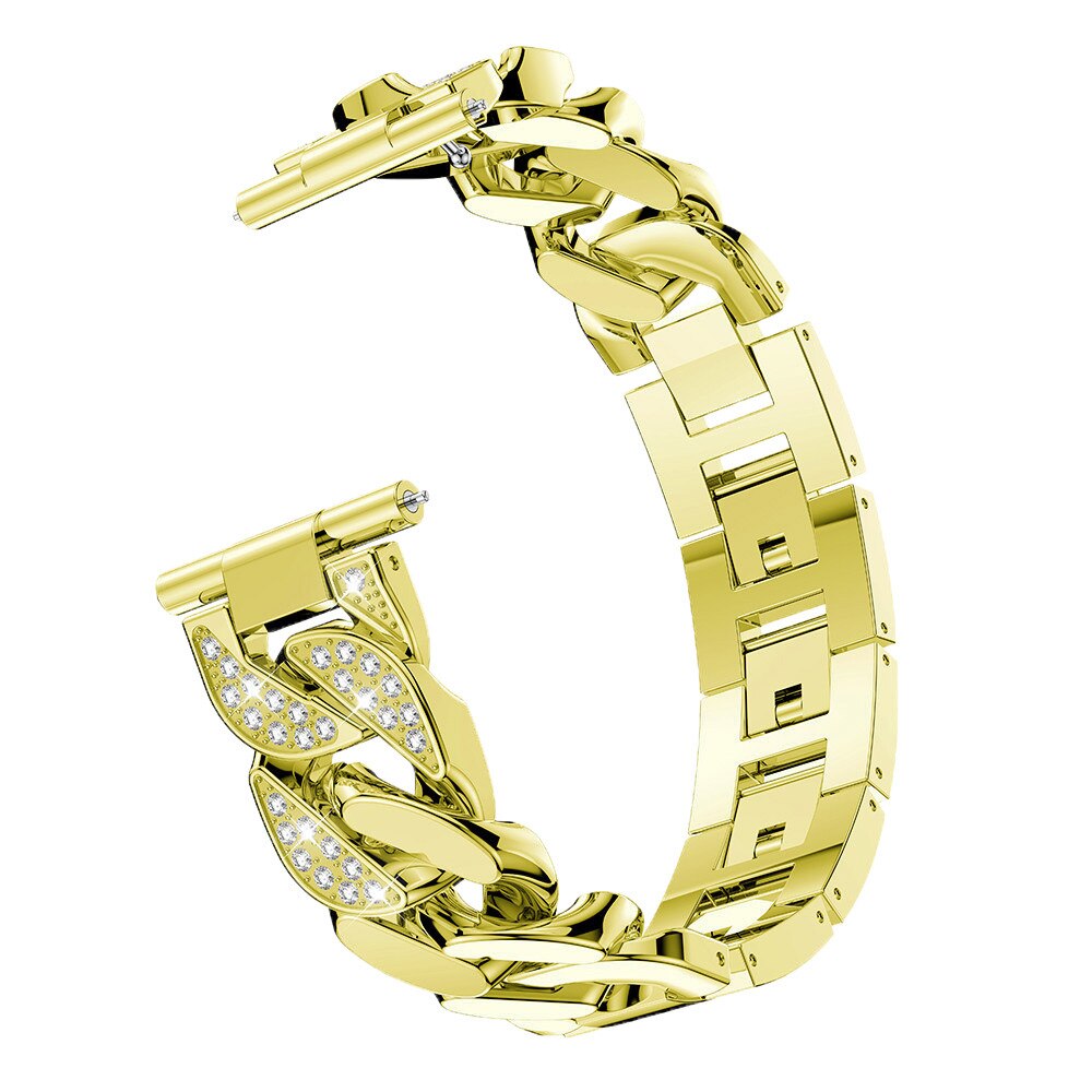 No more basic vibes. Step up your babe game with our premium Babe Bands to elevate your style.   Upgrade your Samsung Galaxy Watch with our Premium Chunky Crystal Stainless Steel Chain Watch Band and Crystal Case Cover Set.  Indulge in the luxury look and feel of our Samsung Galaxy Watch band, crafted from high-quality stainless steel in an elegant chunky chain style, with shining crystal embellishments. 