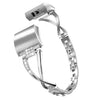 No more basic vibes. Step up your babe game with our premium Babe Bands to elevate your style.     Upgrade your Fitbit Charge with our Premium Stainless Steel Crystal X Fitbit Charge Band.  Indulge in the luxury look and feel of our Apple Watch band, crafted from high-quality stainless steel in an elegant x-shape with faux diamond detailing for added style.