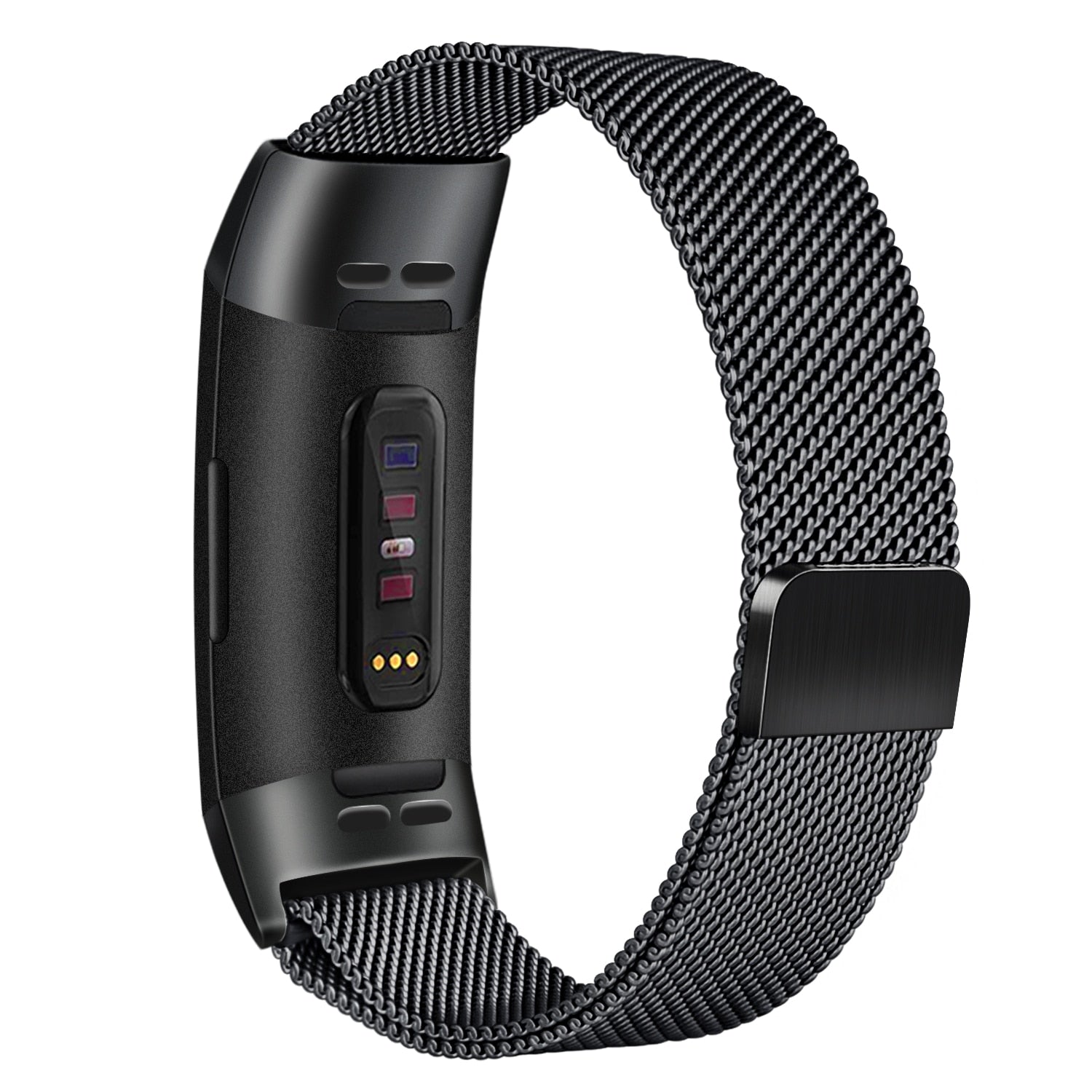 No more basic vibes. Step up your babe game with our premium Babe Bands to elevate your style.   Upgrade your Fitbit with our Premium Mesh Chain Fitbit Band.  Indulge in the luxury look and feel of our Fitbit band, crafted from high-quality stainless steel in a classic mesh chain style band with a stylish connector, and magnetic closure.