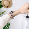 No more basic vibes. Step up your babe game with our premium Babe Bands to elevate your style.   Upgrade your Apple Watch with our Premium Crystal Embellished Stainless Steel O-Chain Apple Watch Band.  Indulge in the luxury look and feel of our Apple Watch band, crafted from high-quality stainless steel in an elegant o-chain style, with shining faux diamond embellished band and cover.