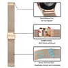 Upgrade your Samsung Galaxy Watch with our Premium Stainless Steel Mesh Chain Samsung Galaxy Watch Band.  Indulge in the luxury look and feel of our Samsung Galaxy Watch band, crafted from high-quality stainless steel in a smooth and classic mini chain link style with magnetic closure. 