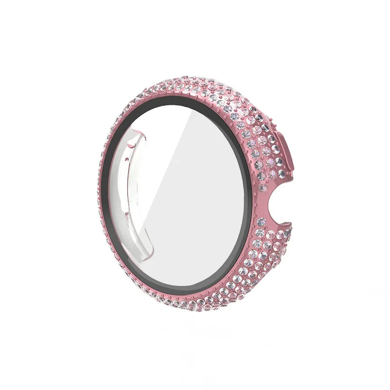 No more basic vibes. Step up your babe game with our premium Babe Bands Case to elevate your Google Pixel Watch style.    Upgrade your Google Pixel Watch with our Premium Full Rhinestone Google Pixel Watch Case with Screen Protector.  Indulge in the luxury look of our Google Pixel case, crafted from high-quality materials including a durable Polycarbonate case, a touch sensitive scratch resistant tempered glass screen protector, and covered in sparkling faux diamonds