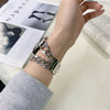 No more basic vibes. Step up your babe game with our premium Babe Bands to elevate your style.   Upgrade your Samsung Galaxy Watch with our Premium Stainless Steel Crystal Embellished Chunky Chain with Built-In Bracelet Samsung Galaxy Watch Band.  Indulge in the luxury look and feel of our Samsung Galaxy Watch band, crafted from high-quality stainless steel in an elegant chunky chain style. 