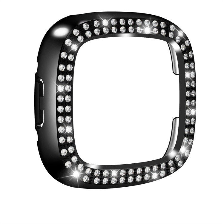 No more basic vibes. Step up your babe game with our premium Babe Bands Case to elevate your Apple Watch style.    Upgrade your Fitbit Versa 4 or Sense 2 with our Premium Double Row Rhinestone Fitbit Case.  Indulge in the luxury look of our Fitbit case, crafted from high-quality materials including a durable Polycarbonate case and sparkling double row faux diamond border.