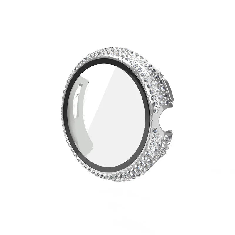 No more basic vibes. Step up your babe game with our premium Babe Bands Case to elevate your Google Pixel Watch style.    Upgrade your Google Pixel Watch with our Premium Full Rhinestone Google Pixel Watch Case with Screen Protector.  Indulge in the luxury look of our Google Pixel case, crafted from high-quality materials including a durable Polycarbonate case, a touch sensitive scratch resistant tempered glass screen protector, and covered in sparkling faux diamonds