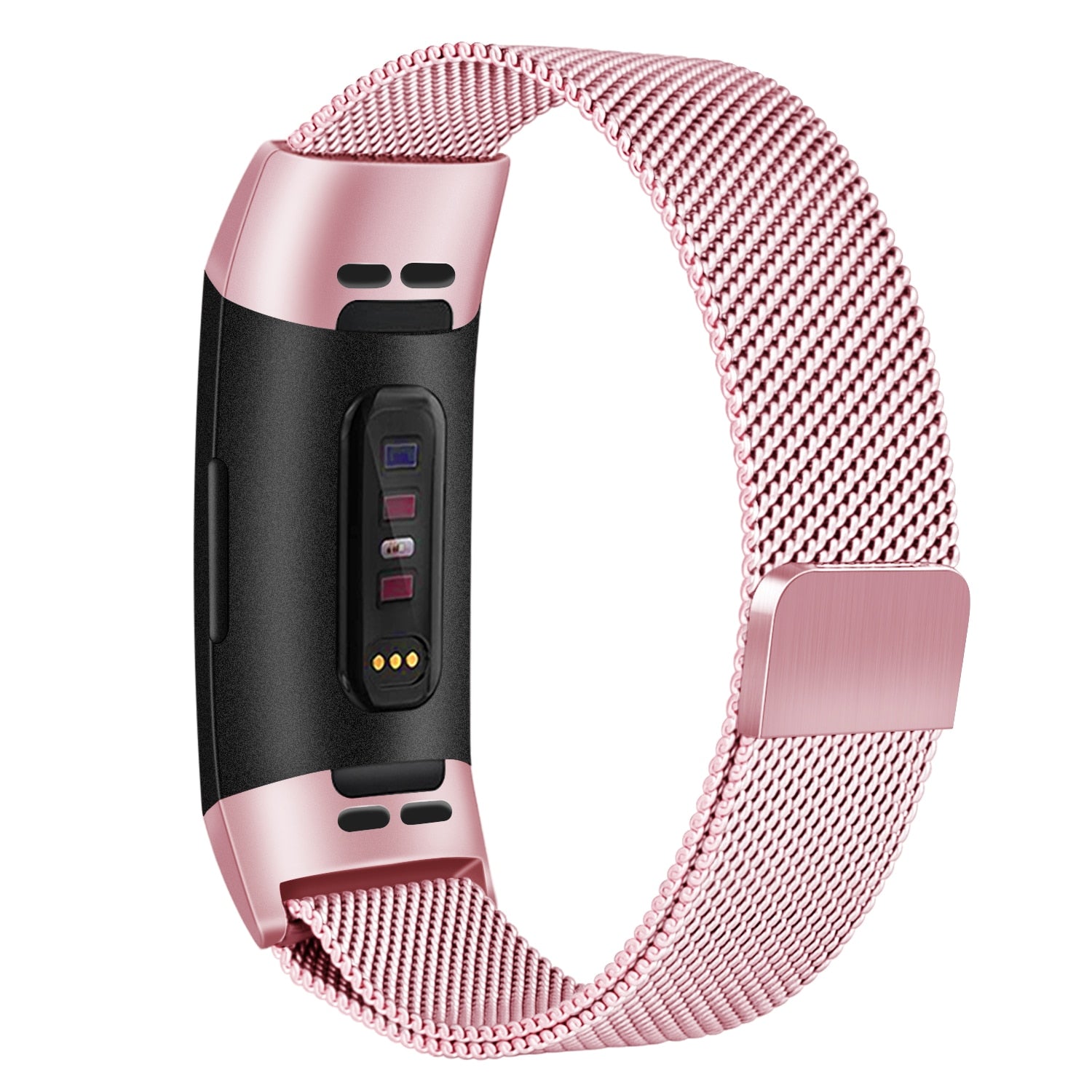 No more basic vibes. Step up your babe game with our premium Babe Bands to elevate your style.   Upgrade your Fitbit with our Premium Mesh Chain Fitbit Band.  Indulge in the luxury look and feel of our Fitbit band, crafted from high-quality stainless steel in a classic mesh chain style band with a stylish connector, and magnetic closure.