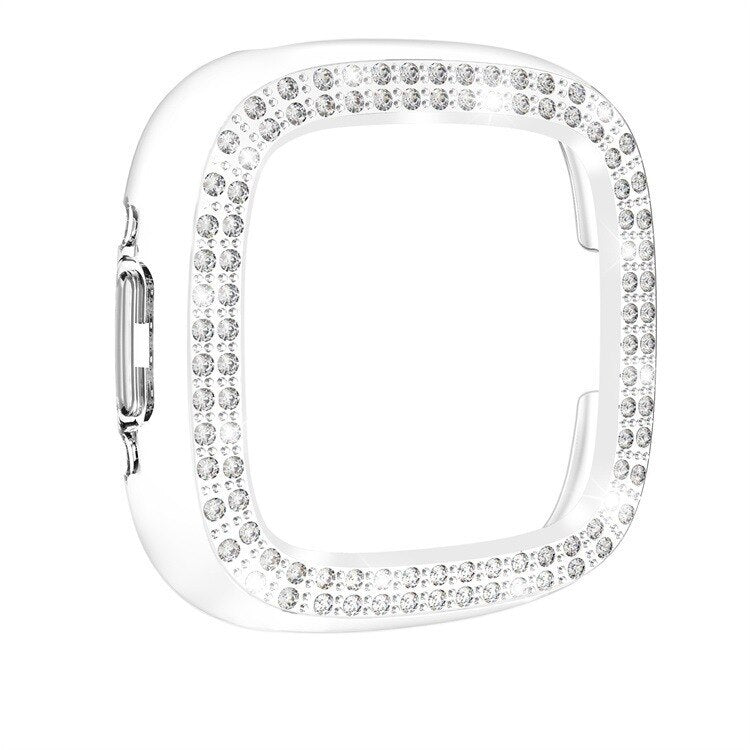 No more basic vibes. Step up your babe game with our premium Babe Bands Case to elevate your Apple Watch style.    Upgrade your Fitbit Versa 4 or Sense 2 with our Premium Double Row Rhinestone Fitbit Case.  Indulge in the luxury look of our Fitbit case, crafted from high-quality materials including a durable Polycarbonate case and sparkling double row faux diamond border.