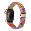 No more basic vibes. Step up your babe game with our premium Babe Bands to elevate your style.   Upgrade your Apple Watch with our Premium Resin Rainbow Classic Link Style Apple Watch Band.  Indulge in the luxury look and feel of our Apple Watch band, crafted from high-quality mixed rainbow colored resin in a classic watch band style.