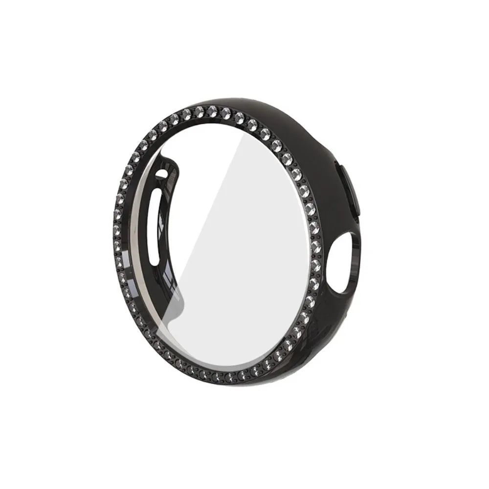  No more basic vibes. Step up your babe game with our premium Babe Bands Case to elevate your Google Pixel  Watch style.    Upgrade your Google Pixel Watch with our Premium Single Row Rhinestone Google Pixel Watch Case with Screen Protector.  Indulge in the luxury look of our Google Pixel Watch case, crafted from high-quality materials including a durable Polycarbonate case, touch sensitive scratch resistant tempered glass screen protector and sparkling faux diamond border